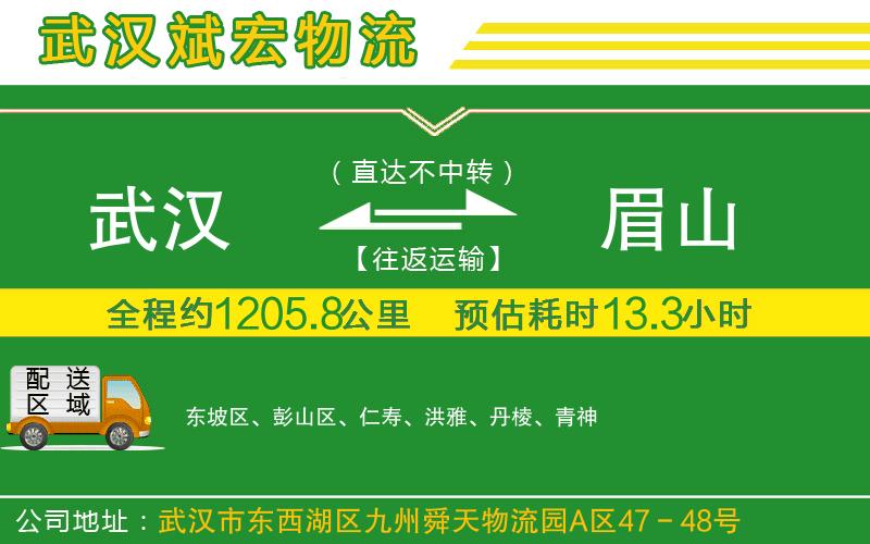 武漢到眉山物流公司