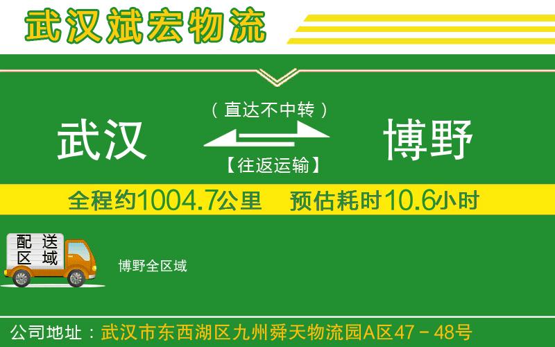 武漢到博野物流 武漢到博野物流