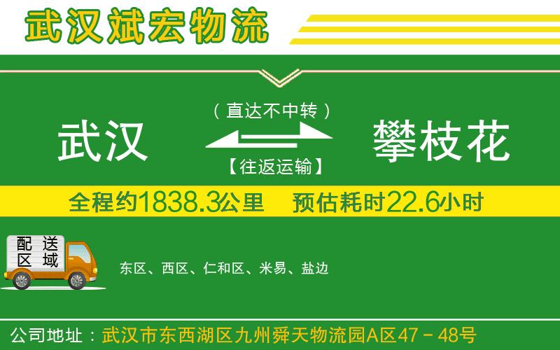 武漢到攀枝花物流
