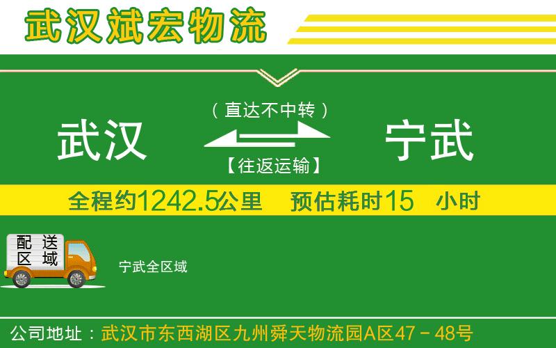 武漢到寧武貨運專線
