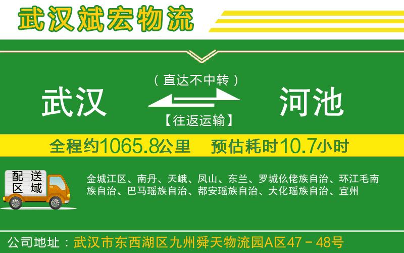 武漢到河池貨運 武漢到河池貨運