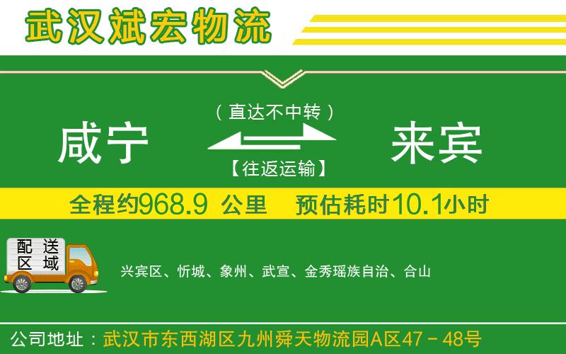 咸寧到來賓物流公司 咸寧到來賓物流公司