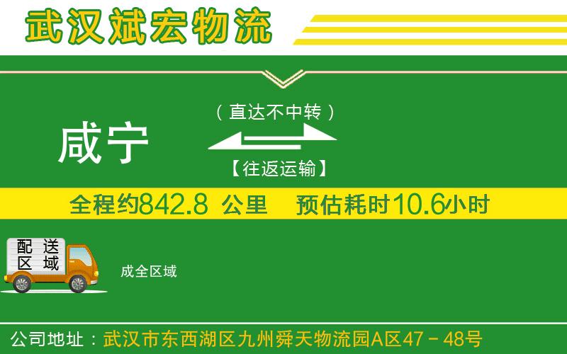咸寧到成物流公司 咸寧到成物流公司
