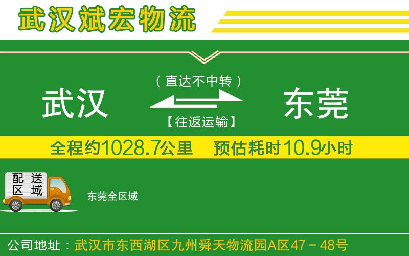 武漢至東莞物流