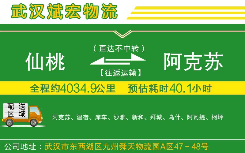仙桃到阿克蘇物流公司 仙桃到阿克蘇物流公司