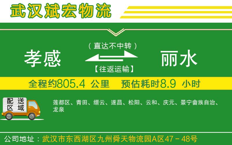 孝感到麗水物流公司