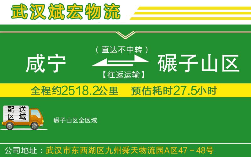 咸寧到碾子山區(qū)物流公司 咸寧到碾子山區(qū)物流公司