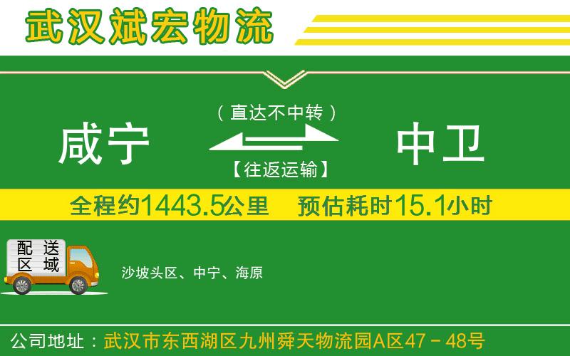 咸寧到中衛(wèi)物流公司 咸寧到中衛(wèi)物流公司