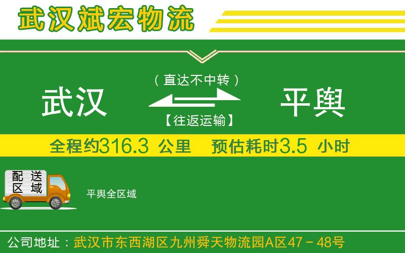 武漢到平輿物流公司