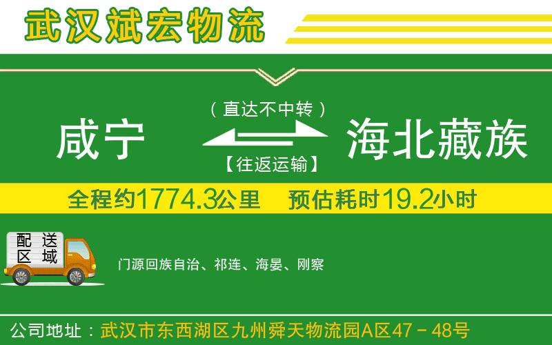 咸寧到海北藏族自治州物流公司 咸寧到海北藏族自治州物流公司
