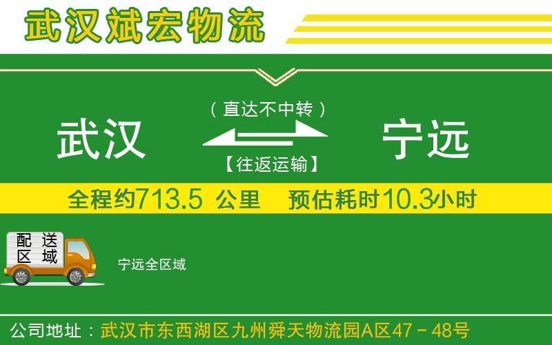武漢到寧遠(yuǎn)物流公司 武漢到寧遠(yuǎn)物流公司