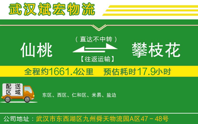 仙桃到攀枝花物流公司