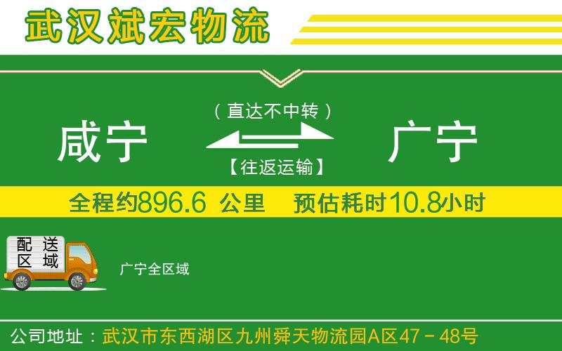咸寧到廣寧物流公司 咸寧到廣寧物流公司