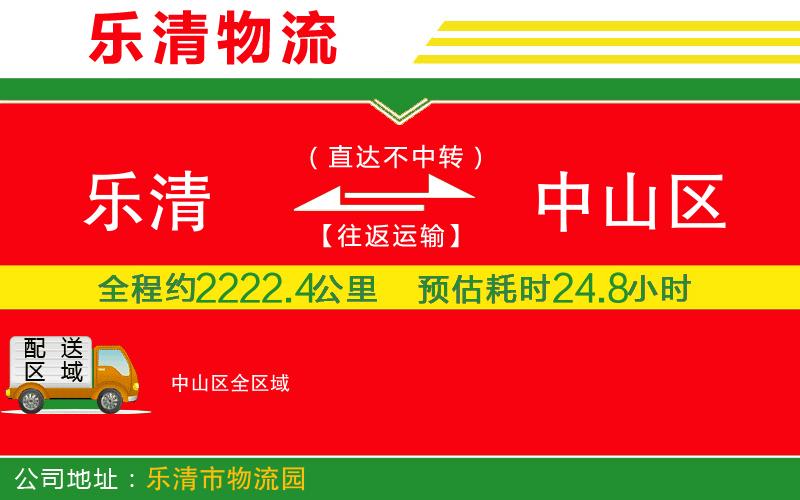 樂清到中山區(qū)物流公司