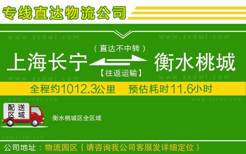 上海長寧區(qū)到衡水桃城區(qū)物流專線 上海長寧區(qū)到衡水桃城區(qū)物流專線