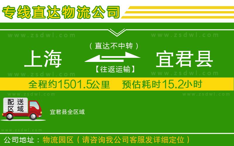 上海到宜君縣物流公司