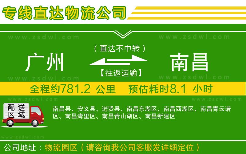 廣州到南昌物流專線