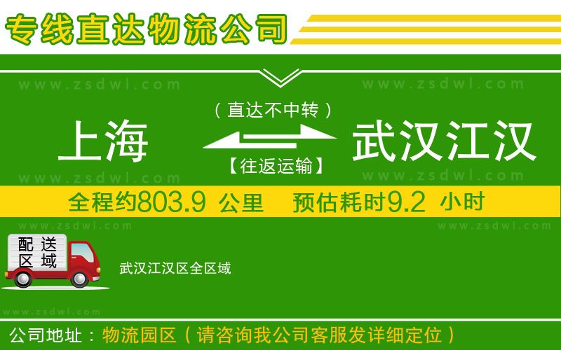 上海到武漢江漢區(qū)物流專線