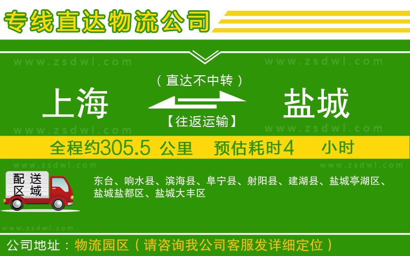 上海到鹽城物流專線