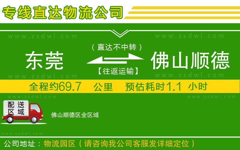 東莞到佛山順德區(qū)物流公司 東莞到佛山順德區(qū)物流公司