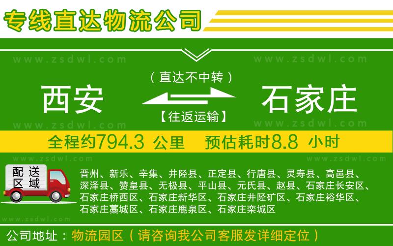 西安到石家莊物流公司