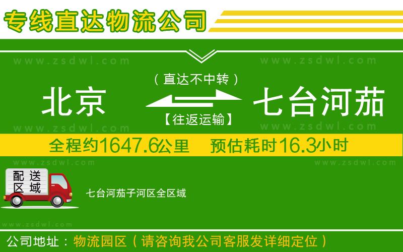 北京到七臺河茄子河區(qū)物流公司