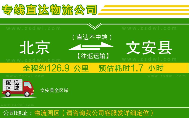 北京到文安縣物流公司