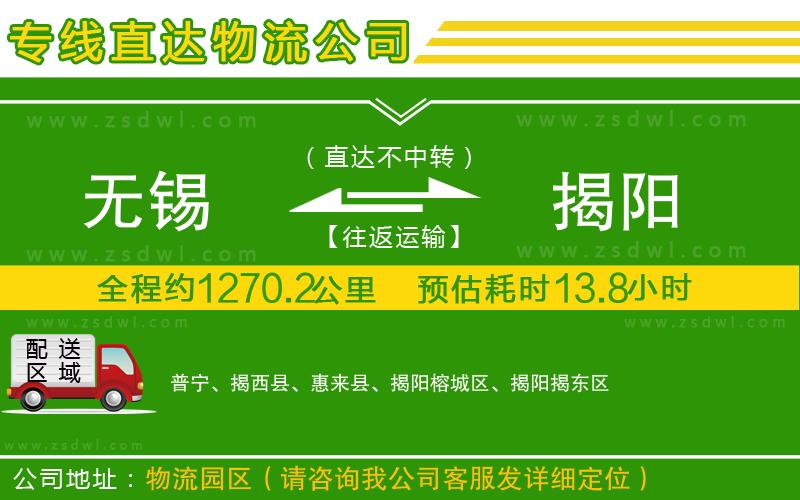 無(wú)錫到揭陽(yáng)物流公司