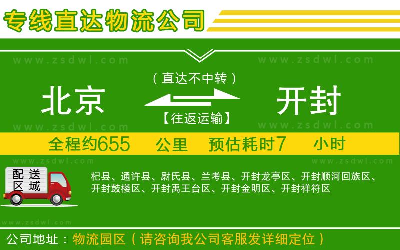 北京到開封物流公司