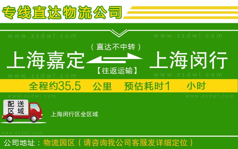 上海嘉定區(qū)到上海閔行區(qū)物流專線 上海嘉定區(qū)到上海閔行區(qū)物流專線