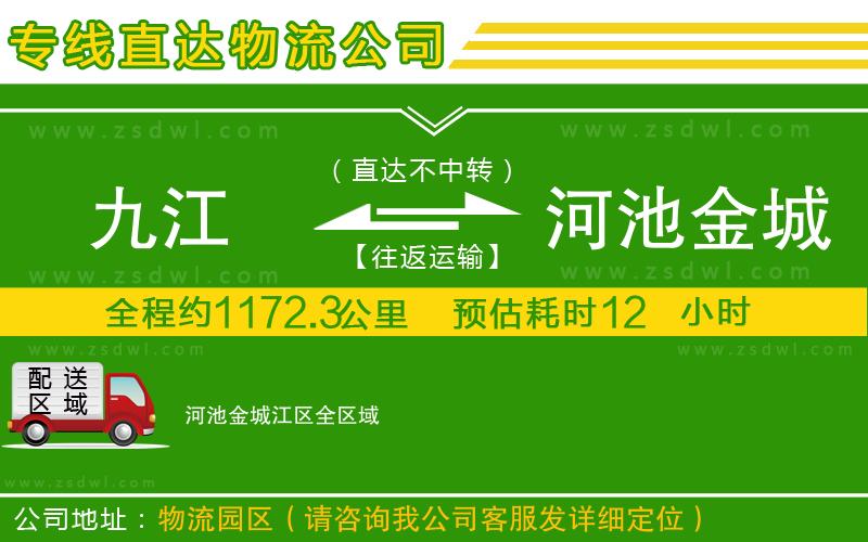 九江到河池金城江區(qū)物流公司 九江到河池金城江區(qū)物流公司