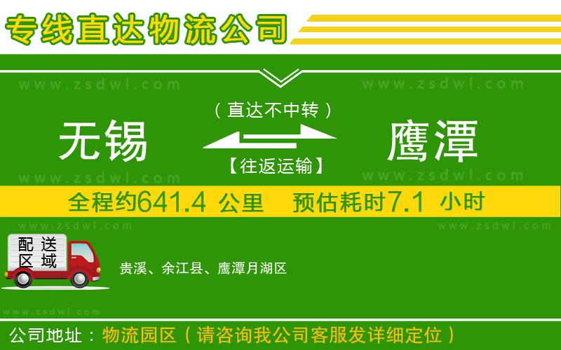 無錫到鷹潭物流專線 無錫到鷹潭物流專線