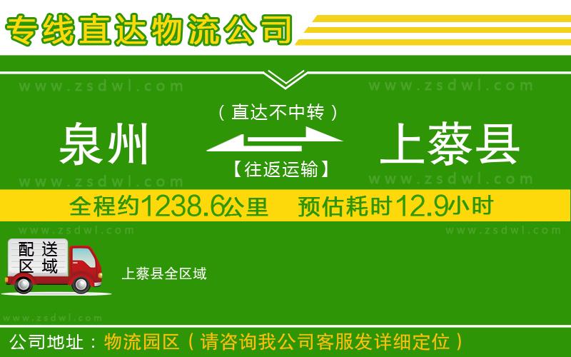 泉州到上蔡縣物流專(zhuān)線