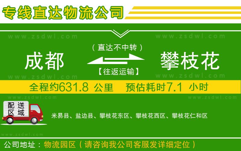 成都到攀枝花物流公司