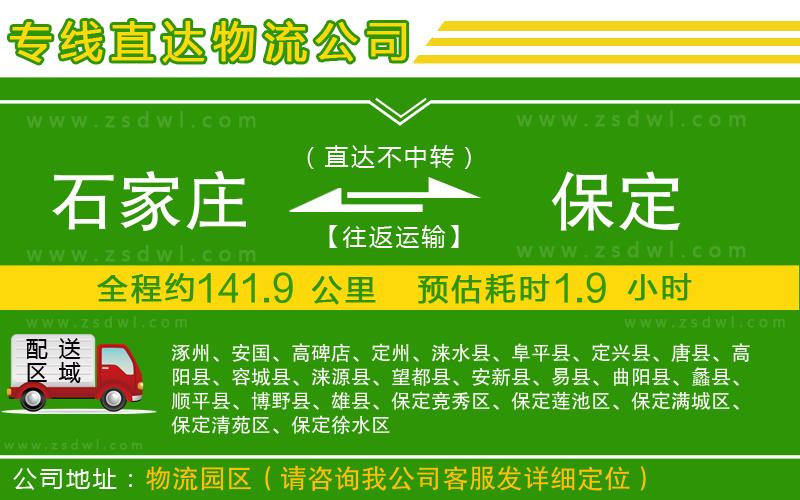 石家莊到保定物流公司 石家莊到保定物流公司