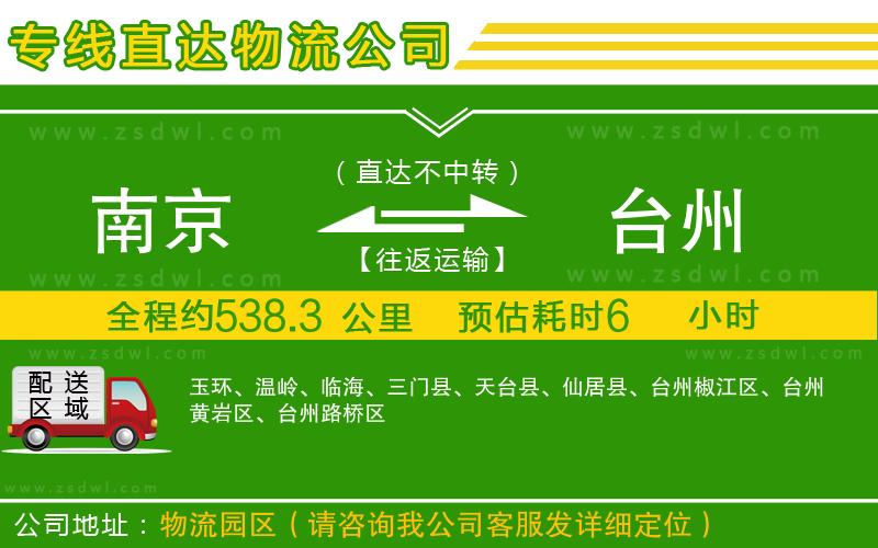 南京到臺(tái)州物流公司 南京到臺(tái)州物流公司