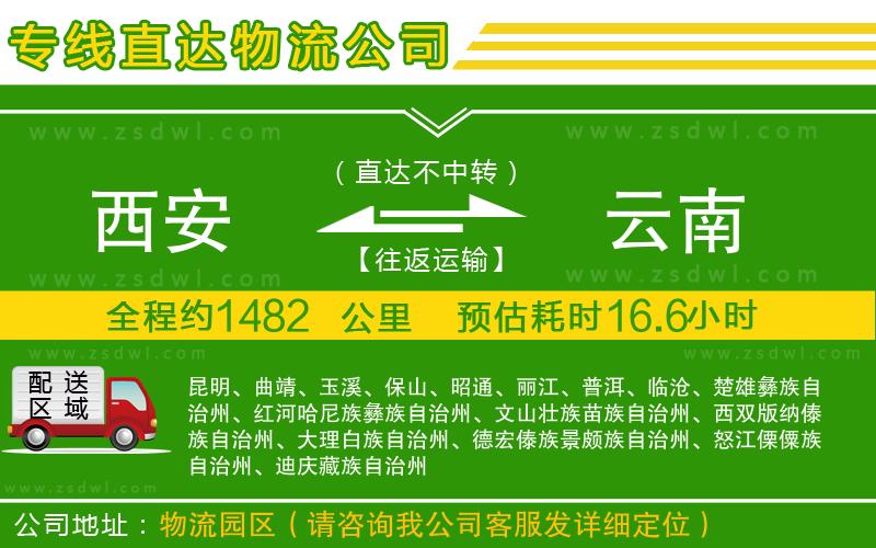 西安到云南物流專線
