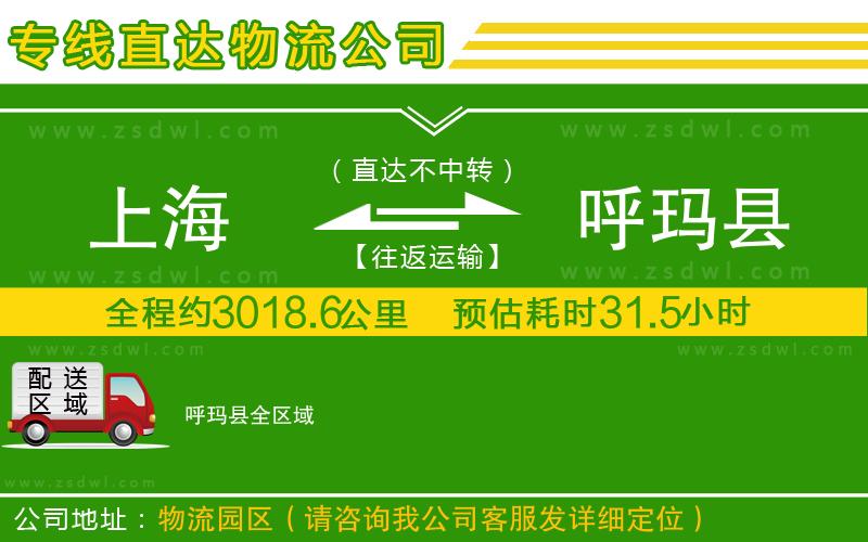 上海到呼瑪縣物流公司