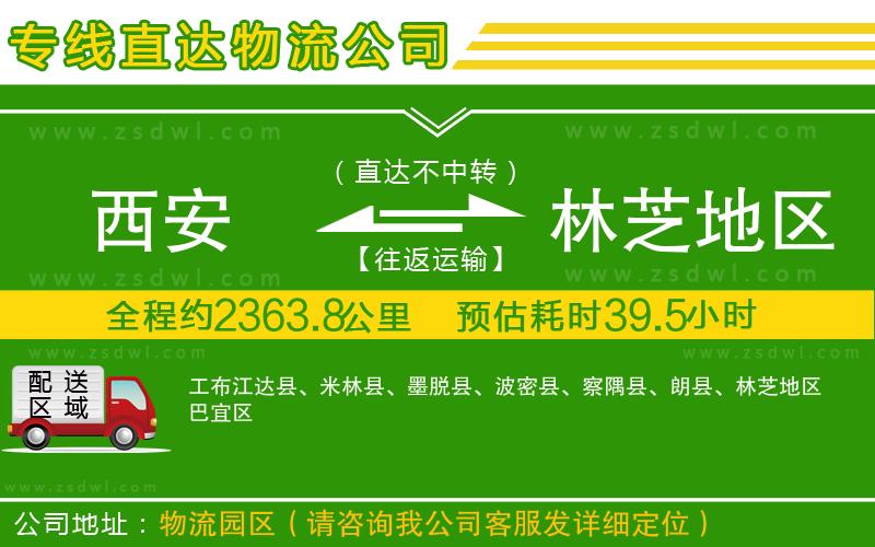 西安到林芝地區(qū)物流專線