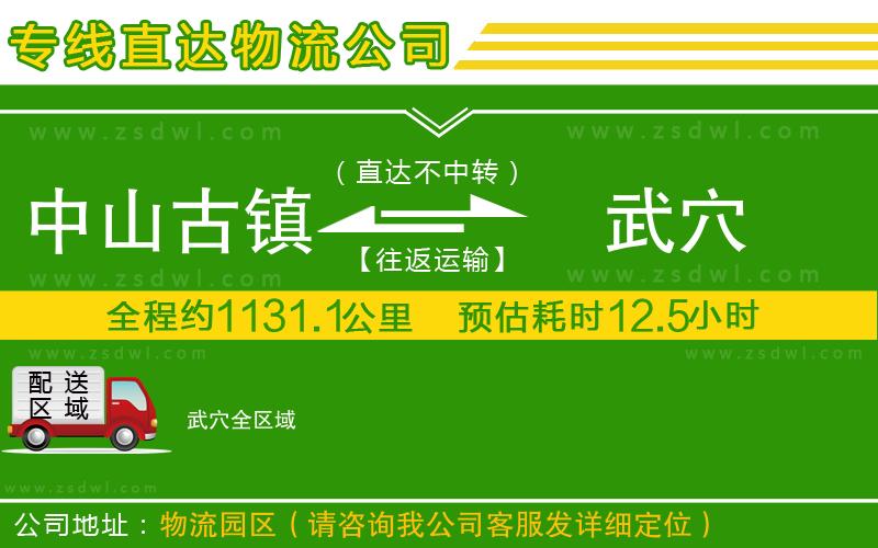 中山古鎮(zhèn)到武穴物流專線