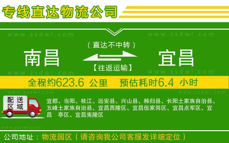 南昌到宜昌物流公司 南昌到宜昌物流公司