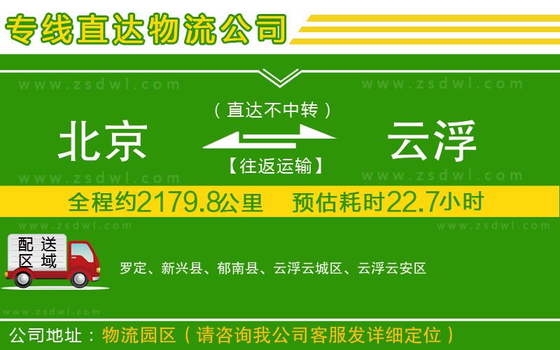 北京到云浮物流專線 北京到云浮物流專線