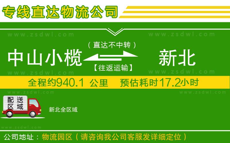 中山小欖到新北物流專線