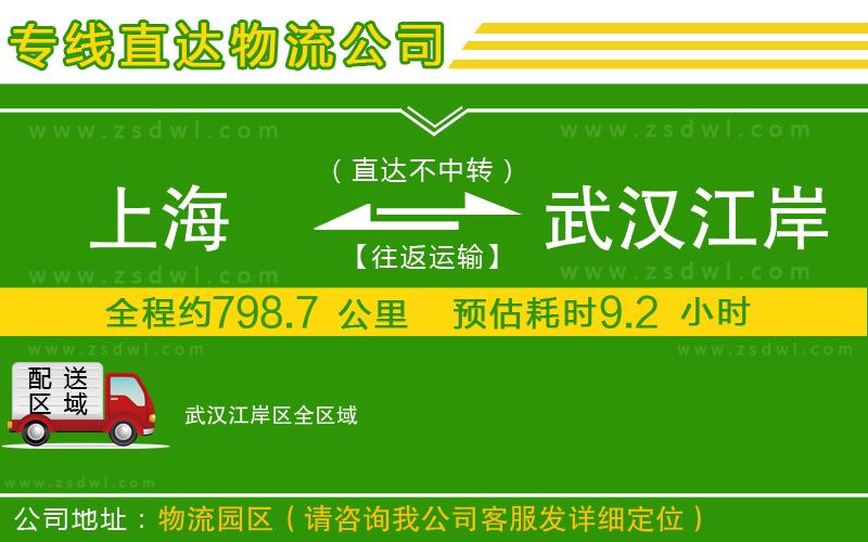 上海到武漢江岸區(qū)物流專線