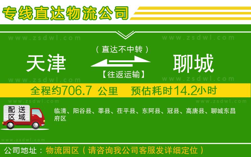天津到聊城物流專線