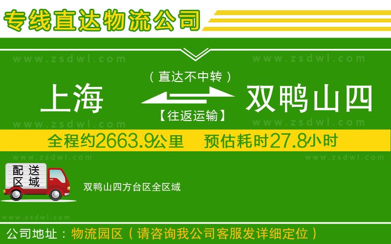 上海到雙鴨山四方臺區(qū)物流專線