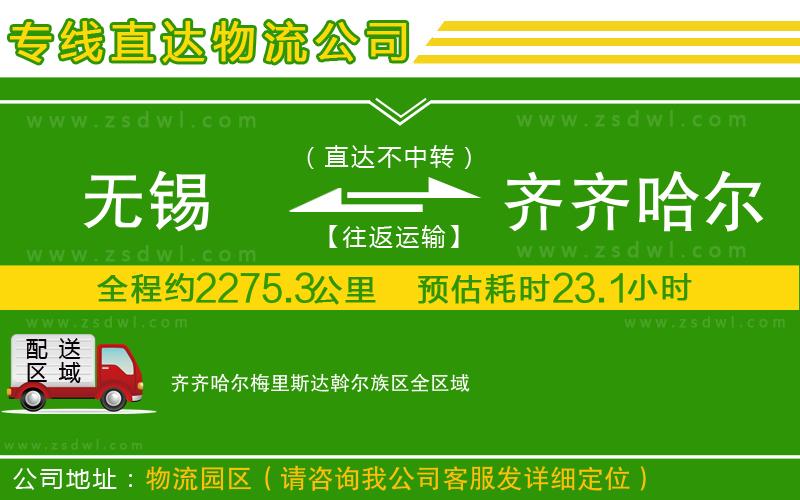 無(wú)錫到齊齊哈爾梅里斯達(dá)斡爾族區(qū)物流公司 無(wú)錫到齊齊哈爾梅里斯達(dá)斡爾族區(qū)物流公司