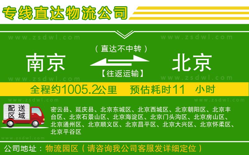 南京到北京物流專線 南京到北京物流專線