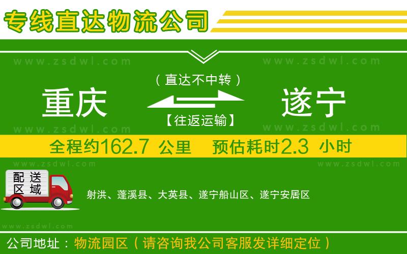 重慶到遂寧物流公司
