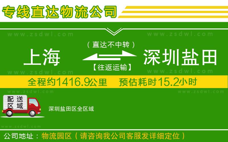上海到深圳鹽田區(qū)物流公司